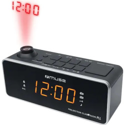 Radio cu ceas Muse M-188 P, Dual Alarm, LED, Negru