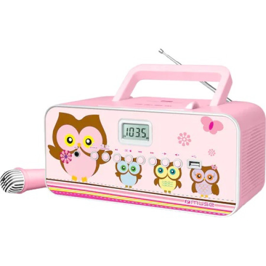 Radio CD MUSE M-29 KP, children pattern, microfon