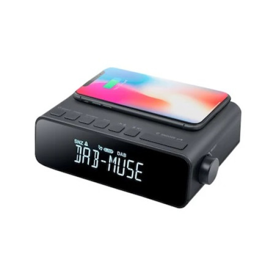 Radio cu ceas MUSE, USB, Bluetooth, incarcare wireless, DAB M-175 DBI