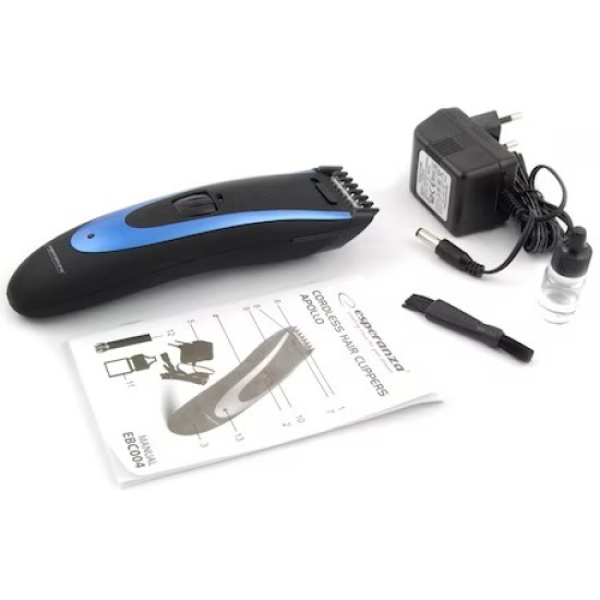 Aparat de tuns, Esperanza, Otel, Albastru/Negru