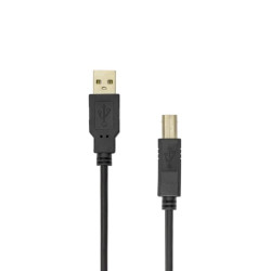 Cablu Date Sbox USB A-USB B, Viteza de Transfer 480Mbps, Lungime 5m, Negru