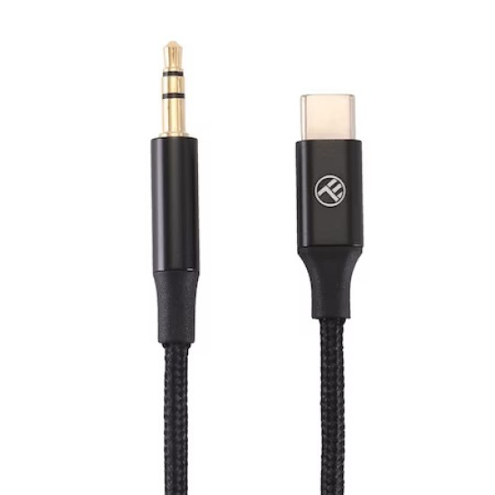 Cablu audio Tellur USB-C to jack 3.5mm, DAC, 1m, negru
