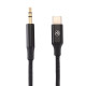 Cablu audio Tellur USB-C to jack 3.5mm, DAC, 1m, negru