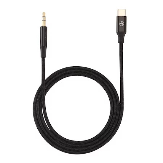 Cablu audio Tellur USB-C to jack 3.5mm, DAC, 1m, negru