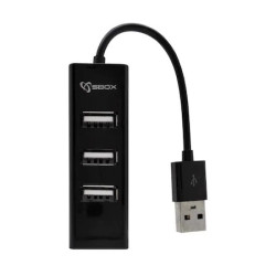 Hub USB SBOX H-204R, 4 porturi, USB 2.0, Negru