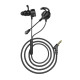 Casti gaming  White Shark, in ear GE-537 BLACKBIRD negru