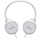 Casti audio cu banda Panasonic RP-HF100ME-W, Microfon, White