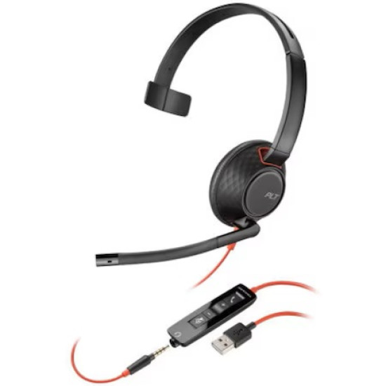 Casca Call Center Poly Blackwire 5210 USB-A,(BULK),WW