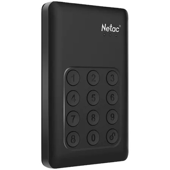 Hard disk portabil Netac, K390,1 TB, USB3.0, negru, NT05K390K-001T-30BK