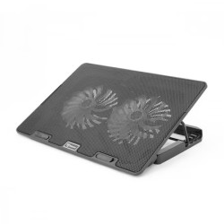 Cooler notebook, Sbox, Cu 2 ventilatoare, 15.6 inch, Gri inchis