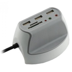 USB DESKTOP HUB SBOX DH-1 USB-2.0 x 3 + 3.5mm x 2