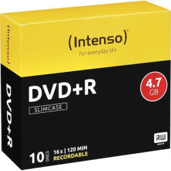 Carcasa slim Intenso cu 10 buc DVD-R 4,7GB, 16x