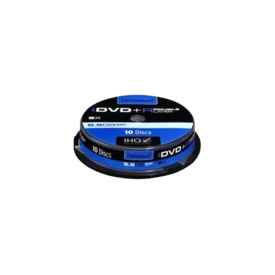 Cake Box Intenso cu 10 buc DVD+R 8,5GB, 8x, DL