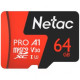 Card de memorie Netac P500 Extreme Pro MicroSDXC 64GB V30/A1/C10 up to 100MB/s NT02P500PRO-064G-R