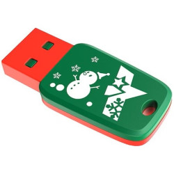 Memorie USB Netac, U197 mini X-mas, 64GB, USB2.0, NT03U197N-064G-20RG
