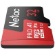 Card de memorie Netac P500 Extreme Pro MicroSDXC 32GB V10/A1/C10 up to 100MB/s NT02P500PRO-032G-R