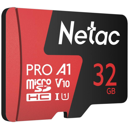 Card de memorie Netac P500 Extreme Pro MicroSDXC 32GB V10/A1/C10 up to 100MB/s NT02P500PRO-032G-R