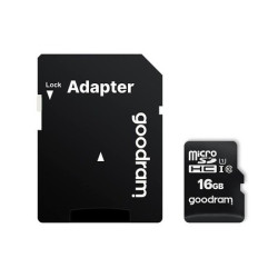 Card de memorie microSD Goodram 16GB,UHS I,cls 10 + adaptor, M1AA-0160R12