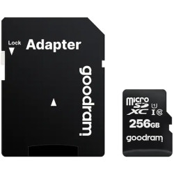 Card de memorie microSD Goodram 256GB,UHS I,cls 10 + adaptor, M1AA-2560R12