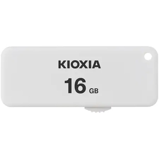 Memorie USB Kioxia Yamabiko U203, 16GB,alb, USB 2.0,LU203W016GG4