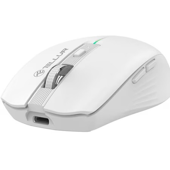 Mouse wireless Tellur, Silent Click, Alb