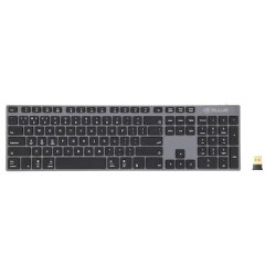 Tastatura fara fir Tellur Shade, Bluetooth, US, Alu, Gri Negru