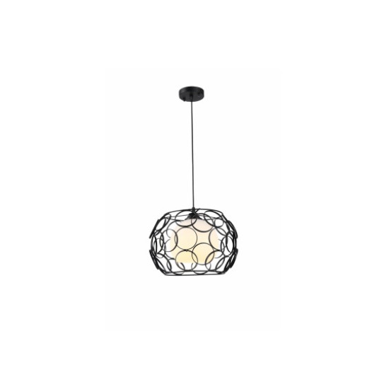 Pendul Erste Modus Negru cu Alb 1xE27