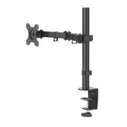 Suport pentru monitor Hama 1 brat reglabil pe inaltime, pivotant/inclinat 33-81cm (32"), Negru