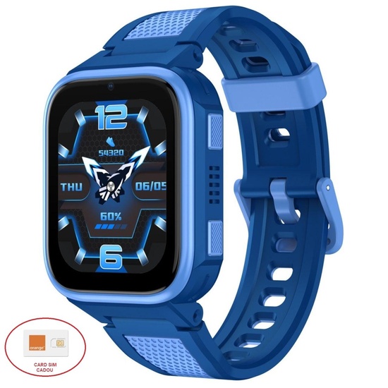 LAGENIO Smartwatch pentru copii cu Functie Telefon, K10 Conexiune 4G, Localizare GPS, IP68, Funcție SOS, Albastru