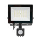 Proiector senzor slim LED SMD V4 30W 6500K IP65 Novelite