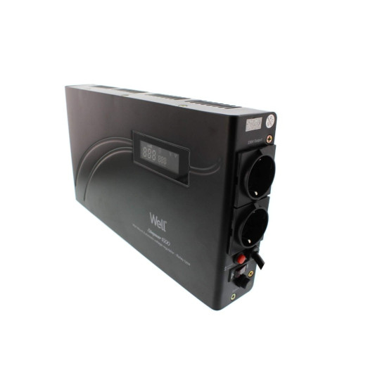 Stabilizator automat de tensiune cu releu 1500VA/900W, orizontal, Well