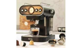 Descoperă secretul cafelei perfecte cu Espressorul 3-în-1 Petra PT5108VDEEU7