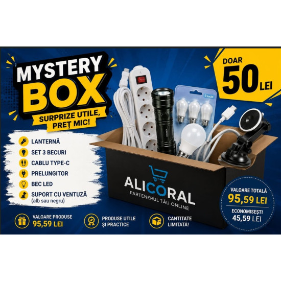 Mystery Box Alicoral – Produse în valoare de 95,59 lei la doar 50 lei!