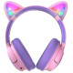 PowerLocus Casti pentru copii, Wireless, Bobo Cat Ears, Purple/Pink