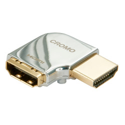 Adaptor HDMI tată la HDMI mamă cu unghi drept de 90 de grade - dreapta, Lindy, Cromo 41507