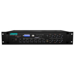 Amplificator 350W cu mixer DSPPA MP1010U, 6 zone, USB/SD/Tuner, 4Mic si 3AUX, 100V & 4-16 Ohmi