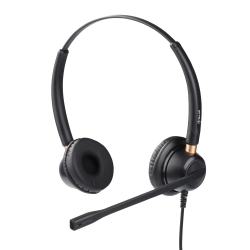 Casti cu fir Voice 520N, Binaural, USB, Negru