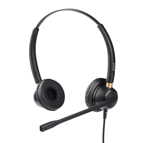 Casti cu fir Voice 520N, Binaural, USB, Negru