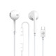 Casti in-ear Tellur Basic Urbs, Type-C, alb