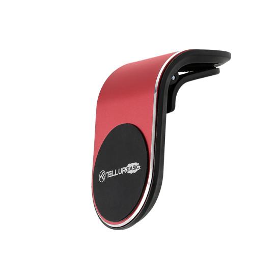 Suport magnetic Tellur Basic de telefon pentru ventilatie MCM7, rosu