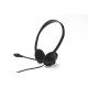 Casti cu fir Basic PCH1, microfon, control fir, USB, negru