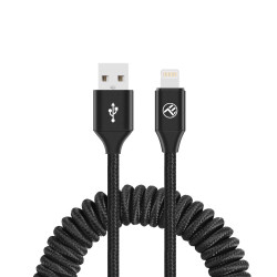 Cablu USB to Lightning extensibil, 3A, 1..8m, negru.