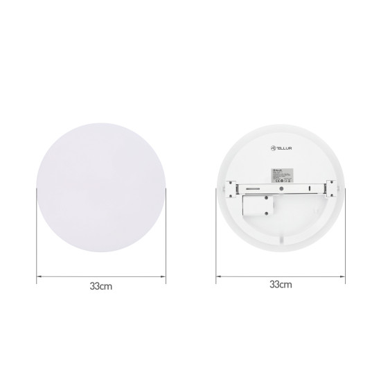 Plafoniera LED WiFi, 24W, Rotunda