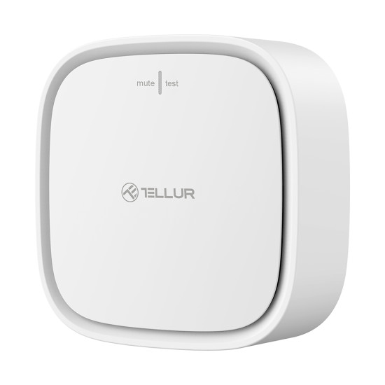 Senzor de gaz WiFi, DC12V 1A, Alb Senzor de gaz WiFi, DC12V 1A, Alb