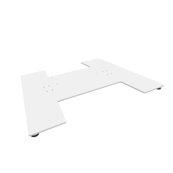 Baza de podea pentru standuri motorizate 60 & 120kg, Multibrackets MB-8502, alb