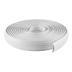 Organizator pentru cabluri din PVC Multibrackets MB-6145, 10 m, alb, =SE VINDE DOAR LA ROLA=