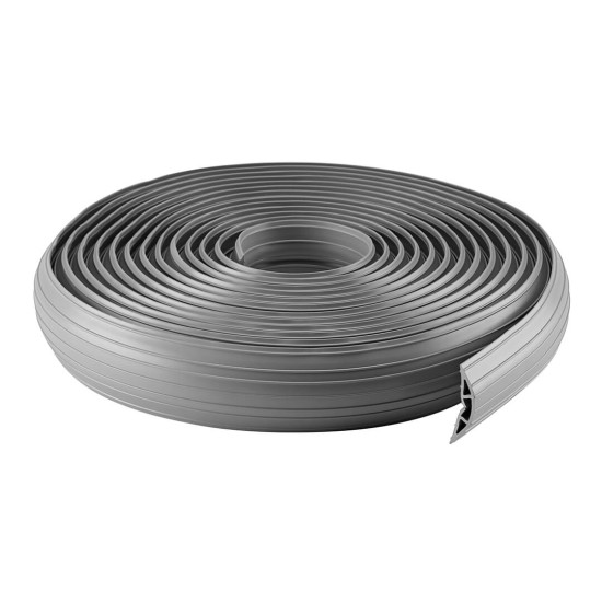 Organizator pentru cabluri din PVC Multibrackets MB-6152, 10 m, gri, =SE VINDE DOAR LA ROLA=