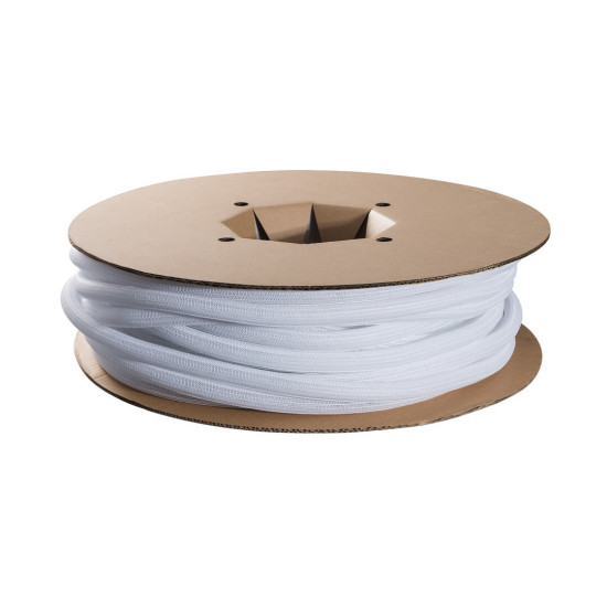 Organizator pentru cabluri, cu infasurare automata Multibrackets MB-8809, 19 mm x 50 m, alb, =SE VINDE DOAR LA ROLA=