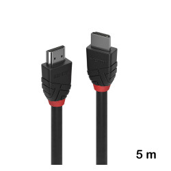 Cablu HDMI High Speed, 5 m, Lindy, Black Line 36474