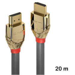 Cablu profesional HDMI 20m, 4K@60Hz, Goldline, Lindy 37868